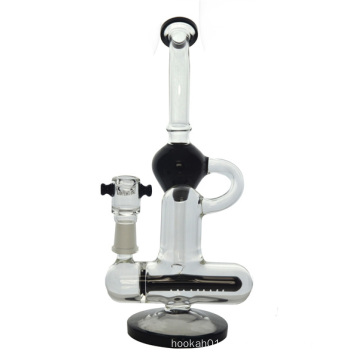 Inline Showerhead Recycler Hookah Glass Water Pipe for Smoking (ES-GB-451)